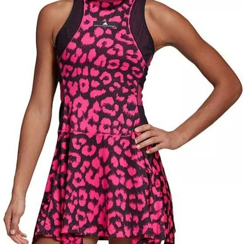 Adidas by Stella McCartney Pink leopard tennis dress